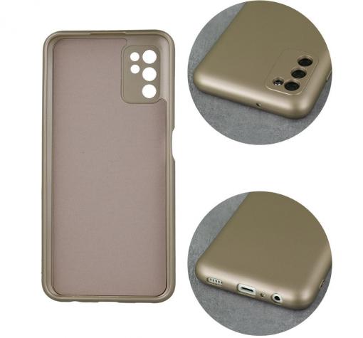 Силиконов калъф / гръб / TPU кейс Metallic Cover за Samsung Galaxy S22 Ultra 5G - златист — снимка 2