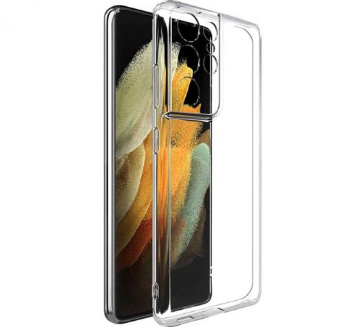 Силиконов калъф / гръб / TPU за Samsung Galaxy S22 Ultra 5G - прозрачен кейс със защита за камерата — снимка 2