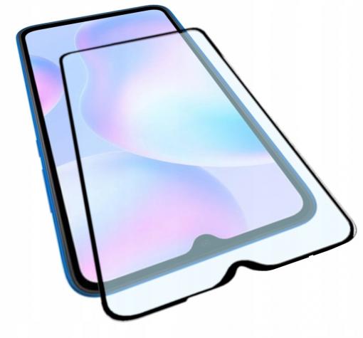 9D full cover Tempered glass Full Glue screen protector Xiaomi Redmi 9A / Извит стъклен скрийн протектор с лепило от вътрешната страна за Xiaomi Redmi 9A - черен — снимка 3