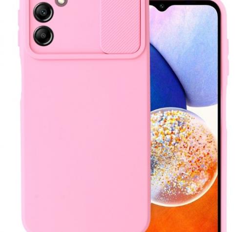 Силиконов калъф / гръб / за Soft Case за Samsung Galaxy A36 5G - розов със защита за камерата