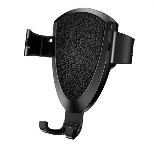 Универсална стойка за кола с безжично зареждане USAMS US-CD45 Gravity Car Mount Wireless Charging - черна / въртяща се на 360°