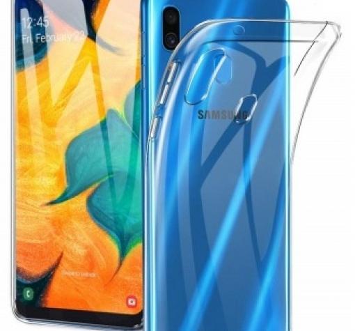Ултра тънък силиконов калъф / гръб / TPU Ultra Thin за Samsung Galaxy A20e - прозрачен