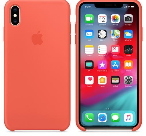 Оригинален гръб Silicone Cover за Apple iPhone XR - корал