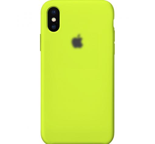 Оригинален гръб Silicone Cover за Apple iPhone XR - лайм