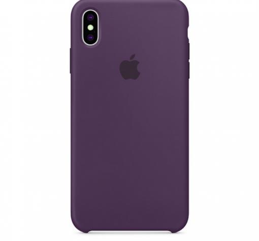 Оригинален гръб Silicone Cover за Apple iPhone XR - лилав