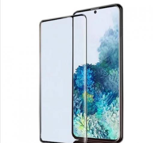 Удароустойчив протектор Full Cover / Nano Flexible Screen Protector с лепило по цялата повърхност за дисплей на Xiaomi Redmi Note 10 / Note 10S – черен кант — снимка 2