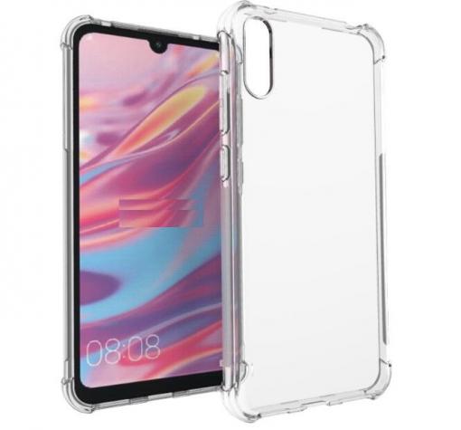 Удароустойчив силиконов калъф за Huawei Y7 Pro 2019 - прозрачен