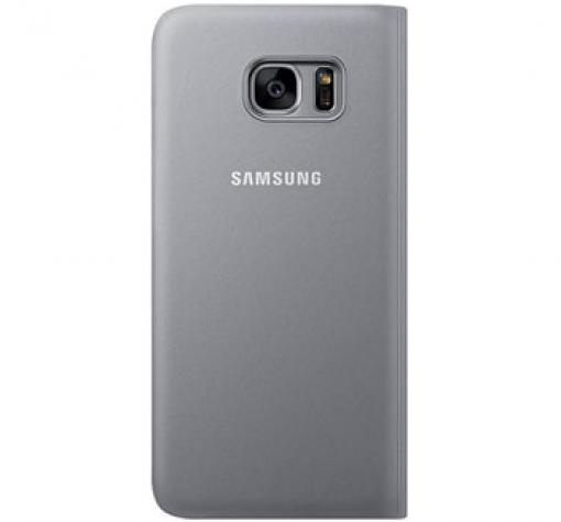 Оригинален калъф S View Cover EF-Z935CB за Samsung Galaxy S7 Edge G935 - светло сив — снимка 3