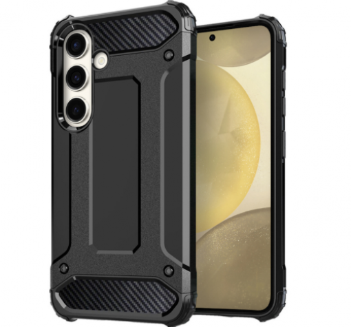 Силиконов гръб TPU Spigen Hybrid с твърда част за Samsung Galaxy A05s - черен