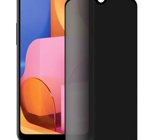 Privacy 5D full cover Tempered glass Full Glue screen protector Samsung Galaxy A05s / Privacy Извит стъклен скрийн протектор с лепило от вътрешната страна за Samsung Galaxy A05s - черен / прозрачен