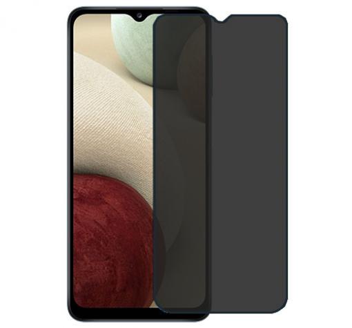 Privacy 5D full cover Tempered glass Full Glue screen protector Samsung Galaxy A05s / Privacy Извит стъклен скрийн протектор с лепило от вътрешната страна за Samsung Galaxy A05s - черен / прозрачен — снимка 2