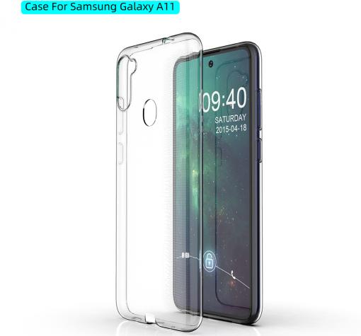 Ултра тънък силиконов калъф / гръб / TPU Ultra Thin за Samsung Galaxy A11 – прозрачен