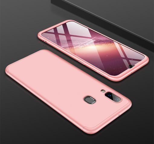 Твърд гръб Magic Skin 360° FULL за Samsung Galaxy A20s - Rose Gold