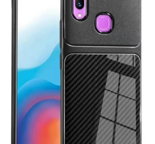 Луксозен силиконов калъф / гръб / TPU Auto Focus за Huawei Y6 2019 - черен / Carbon