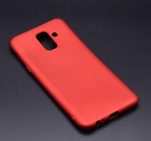 Силиконов калъф / гръб / TPU за Samsung Galaxy A6 2018 A600 - червен