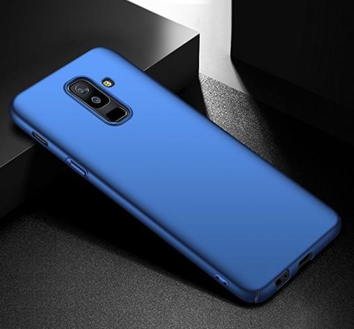 Луксозен твърд гръб за Samsung Galaxy A6 Plus 2018 - син