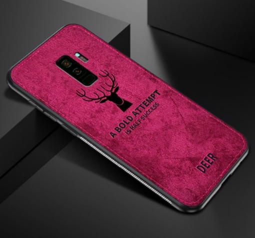 Луксозен гръб Deer за Samsung Galaxy A6 Plus 2018 - цикламен