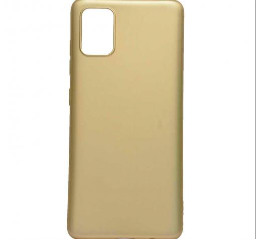 Силиконов калъф / гръб / TPU за Samsung Galaxy A71 - златист / мат — снимка 2