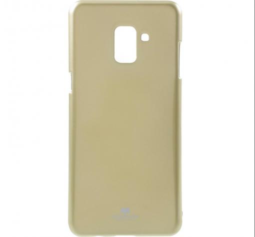 Луксозен силиконов калъф / гръб / TPU Mercury GOOSPERY Jelly Case за Samsung Galaxy A8 2018 A530F - златист