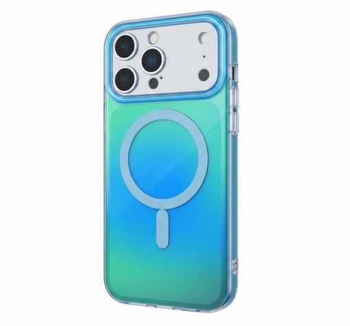 Луксозен твърд гръб / кейс Tecto Shield Magsafe Aurora iPhone 17 Pro Max Blue