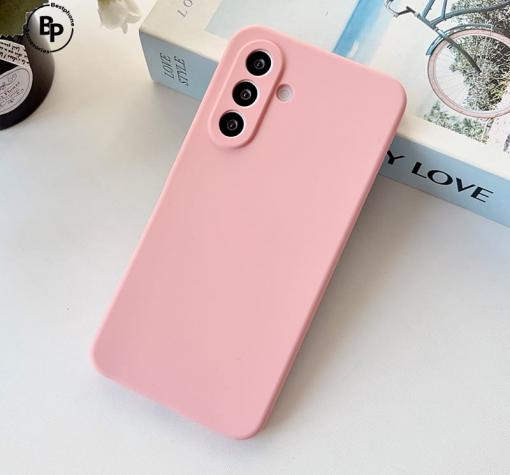 Силиконов калъф / гръб / кейс за Samsung A37 Baby Pink - светлорозов кейс със защита за камерата