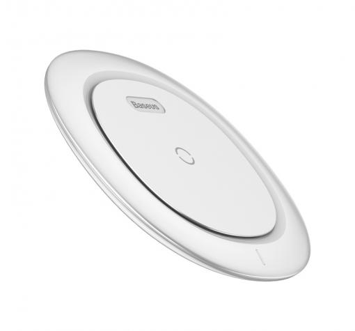 Оригинално универсално зарядно за безжично захранване BASEUS UFO 220V / Fast Wireless Charger Qi Standard - бяло — снимка 2