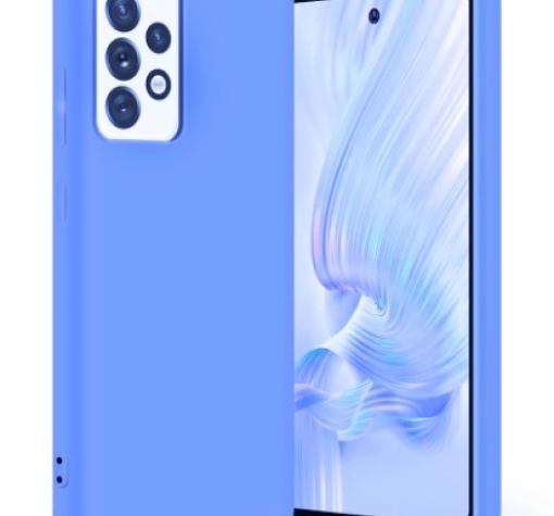 Луксозен силиконов калъф / гръб / Nano TPU за Samsung Galaxy A72 5G - син