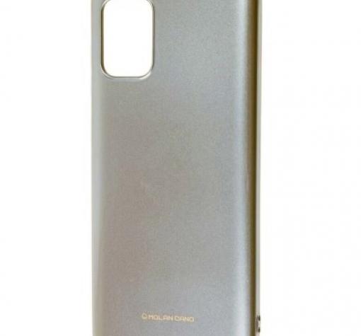 Силиконов калъф / гръб / TPU MOLAN CANO Jelly Case за Samsung Galaxy S10 Lite A91 - златист / гланц / брокат