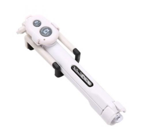 Селфи Стик Tripod със Bluetooth / Bluetooth Tripod Selfie Stick - бял — снимка 3