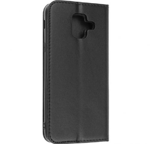 Луксозен кожен калъф Flip тефтер Vennus Twin 2in1 за Samsung Galaxy A6 Plus 2018 - черен — снимка 2