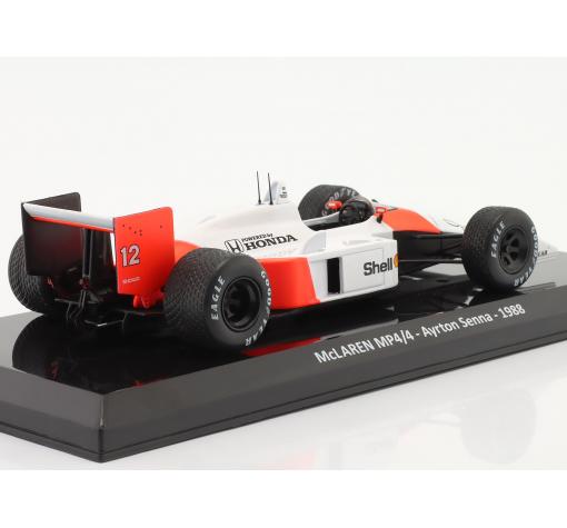 Метална кола McLaren MP4/4 Ayrton Senna Formula 1 World Champion 1988 - Edicola 1:24 — снимка 2