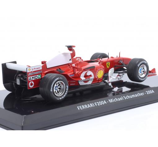 Метална кола Ferrari F2004 Michael Schumacher Formula 1 World Champion 2004 - Edicola 1:24 — снимка 2