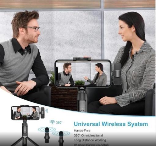 Безжичен микрофон / Wireless Lavalier Microphone / Type - C — снимка 4
