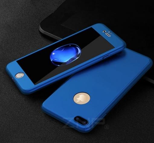 Твърд гръб Magic Skin 360° FULL за Apple iPhone 6 / iPhone 6S - тъмно син