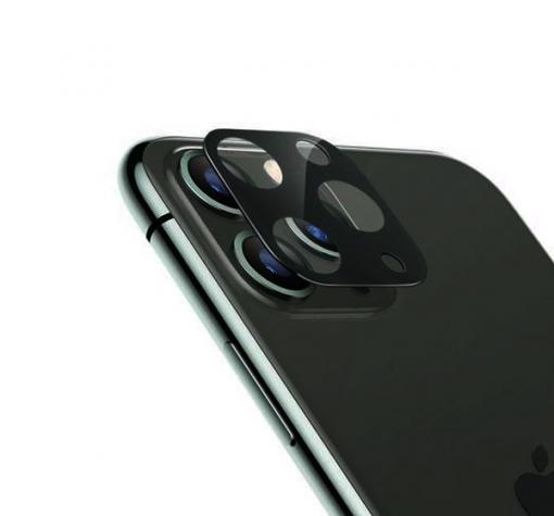 Стъклен протектор / 3D Tempered Glass Camera Lens / за задна камера на Apple iPhone 11 6.1'' - черен