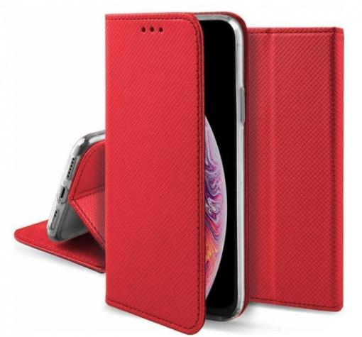 Кожен калъф Magnet Book със стойка за Xiaomi Redmi Note 11 Pro 4G / Note 11 Pro 5G - червен