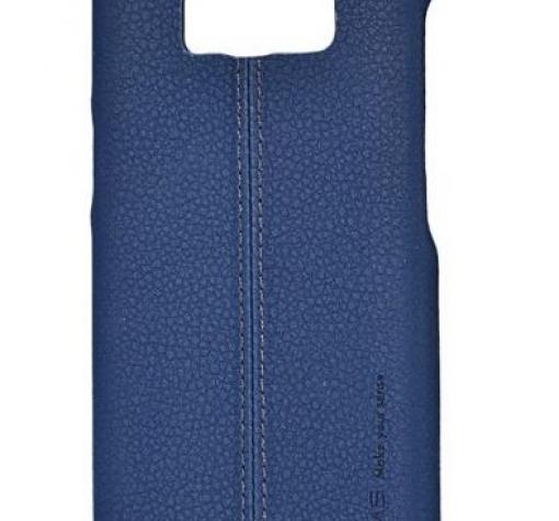 Луксозен кожен гръб USAMS Joe Series за Samsung Galaxy S8 Plus G955 - тъмно син — снимка 2