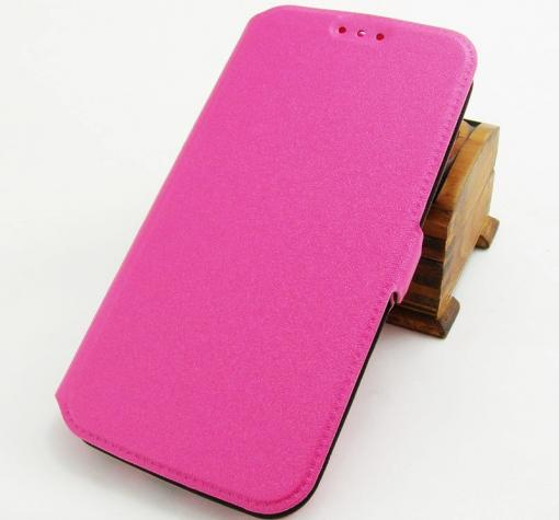 Кожен калъф Flip тефтер със стойка за Huawei P20 - цикламен / Flexi — снимка 2