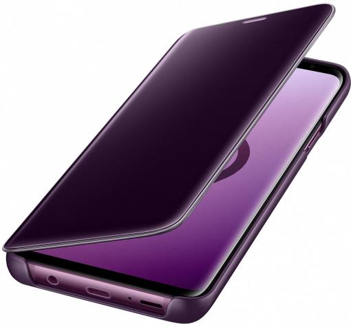 Луксозен калъф Clear View Cover с твърд гръб за Apple iPhone 12 Mini 5.4'' - Лилав — снимка 2