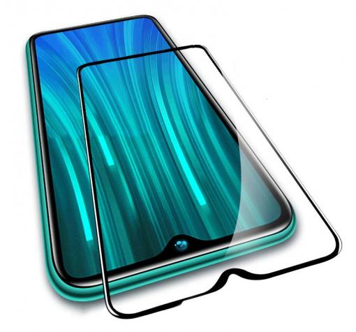5D full cover Tempered glass Full Glue screen protector Huawei Y6p / Извит стъклен скрийн протектор с лепило от вътрешната страна за Huawei Y6p - черен