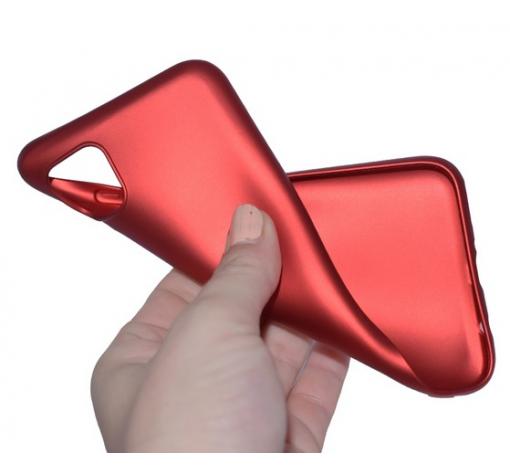 Силиконов калъф / гръб / TPU за Huawei P40 Lite - червен / мат — снимка 2