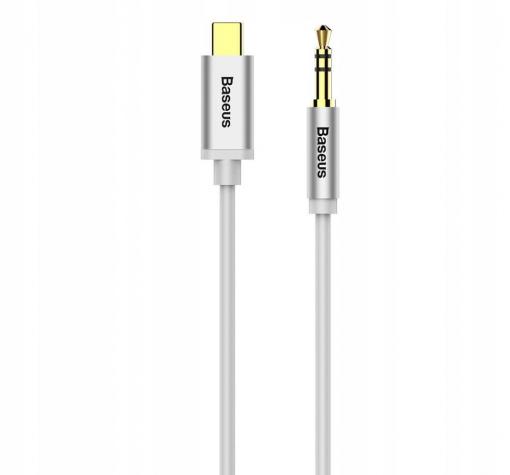 Оригинален аудио кабел BASEUS Yiven M01 Type-C към AUX 3.5mm - сребрист — снимка 2