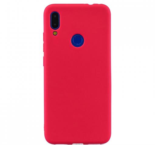 Силиконов калъф / гръб / TPU за Xiaomi Redmi Note 7 - червен / мат