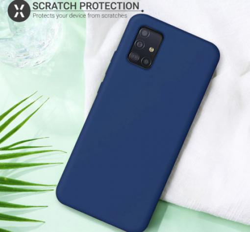 Силиконов калъф / гръб / кейс за Samsung A03 - тъмносин — снимка 2