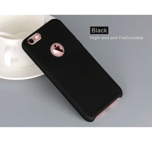 Луксозен твърд гръб USAMS Tender Series за Apple iPhone 7 Plus - черен — снимка 2