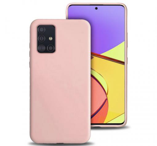 Луксозен силиконов калъф / гръб / Nano TPU за Samsung Galaxy A71 - телесен