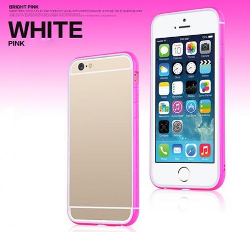 Силиконов бъмпер / Bumper / TOTU DESING за Apple iPhone 6 4.7 - цикламен