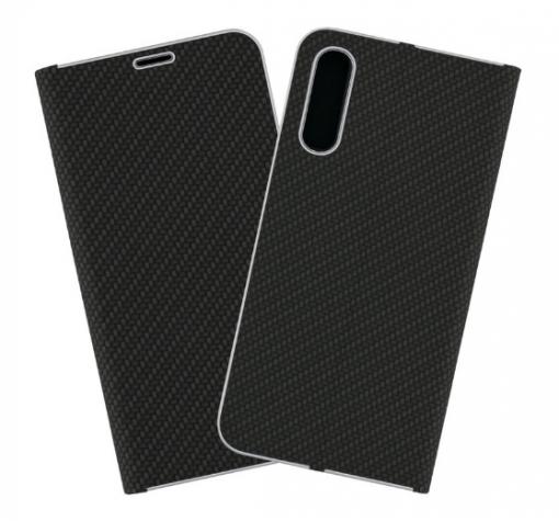 Луксозен кожен калъф Flip тефтер Vennus за Xiaomi Redmi 8 - черен / carbon — снимка 2