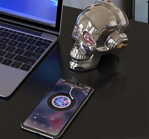Bluetooth тонколона Skull Head / Skull Head Bluetooth Wireless Stereo Speaker - червена — снимка 3