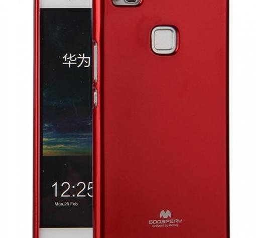 Луксозен силиконов калъф / гръб / TPU Mercury GOOSPERY Jelly Case за Huawei P10 Lite - тъмно червен